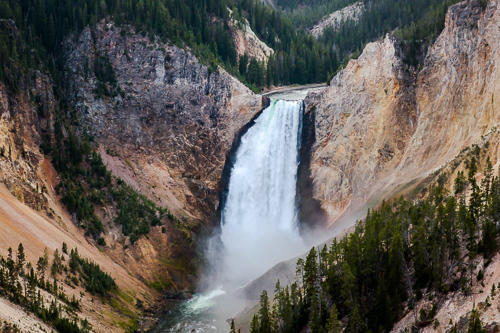 grand canyon of the yellowstone lower falls north rim